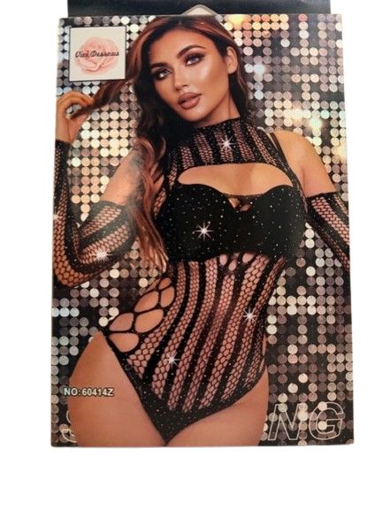 Vivi Dessous Body Met cut-out &amp; Strass