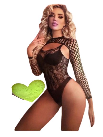 Vivi Dessous Neon Fishnet Body