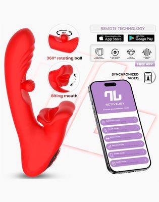 IY - Franky - Bijtende en roterende balvibrator met app