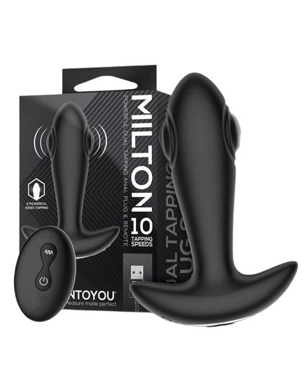 IY - Milton Anale plug met dubbele klopfunctie