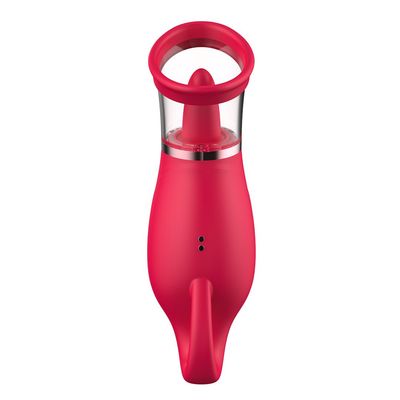 Erospace Sweet play 360° zuig vibrator met tong