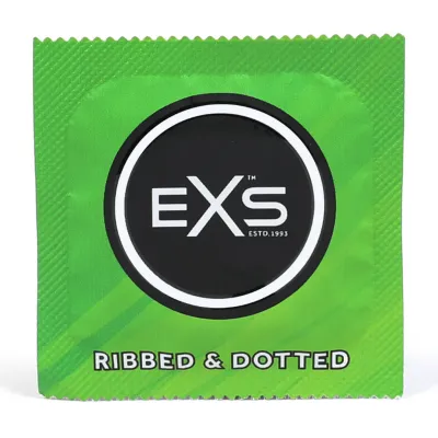 EXS Ribbed and Dotted - Condoms - 12 Pieces