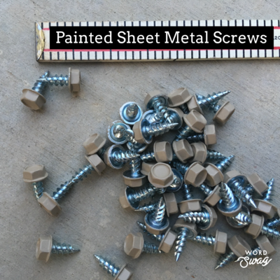 Sheet Metal Screws-Painted