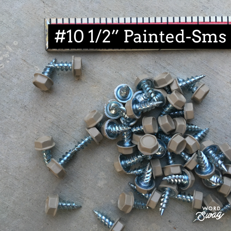 Painted Sheet Metal Screws Replacement Parts Alumawood Products