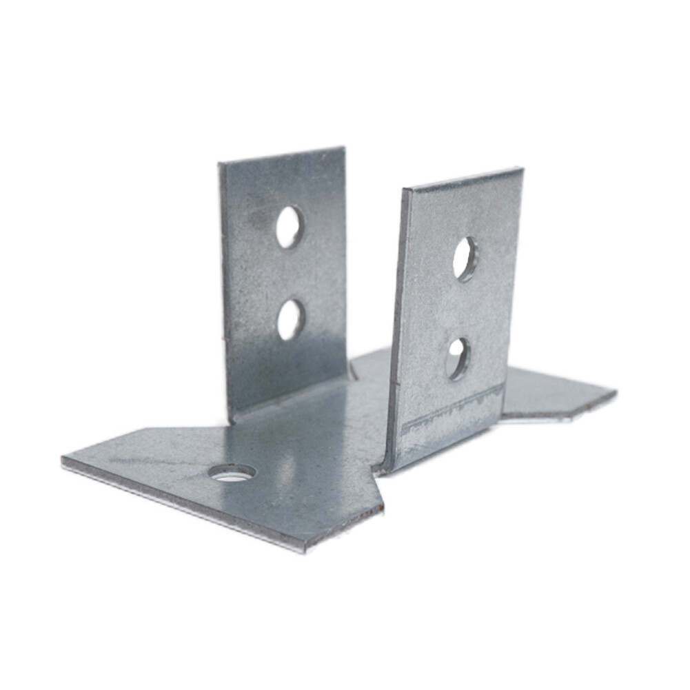 HD Steel Cloverleaf Post Bracket 3”