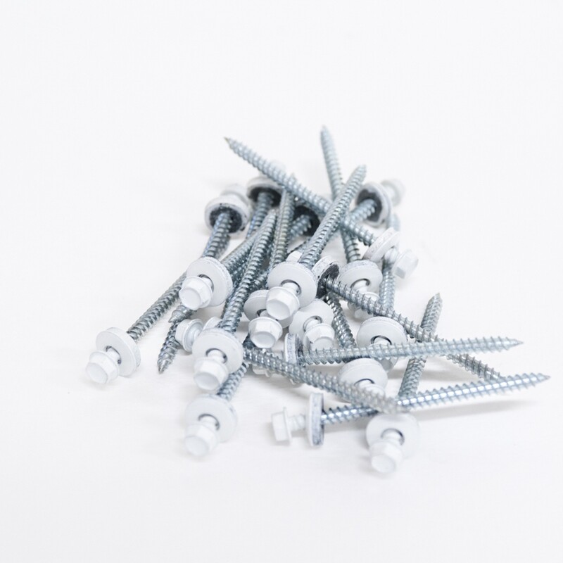 Lattice Screws- 2 1/2" #8's with neo/ washer- Painted SMS