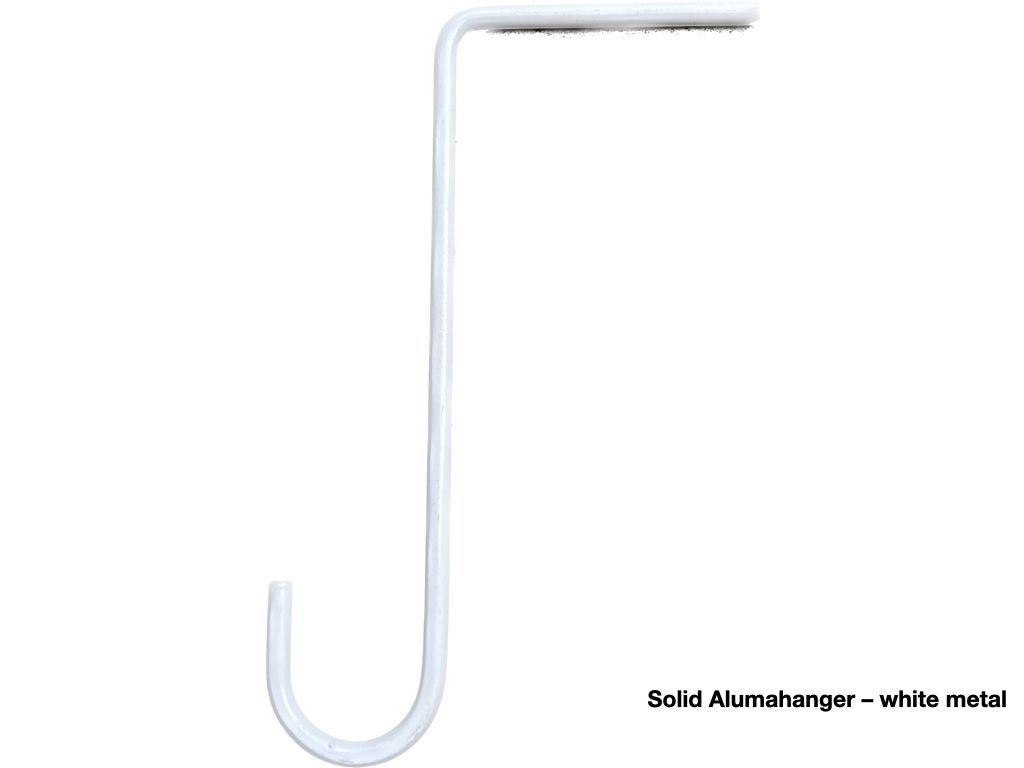 Solid Alumawoodhangers-White/Metal
