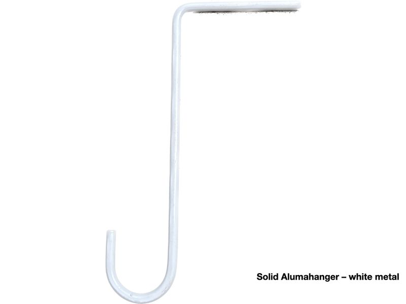 Solid Alumawoodhangers-White/Metal