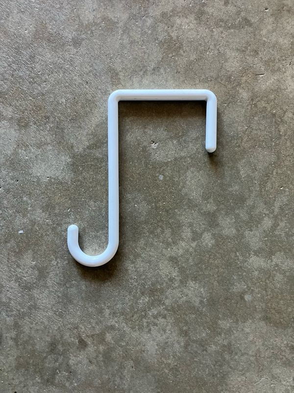 2x6 Alumawoodhangers-White/Plastic