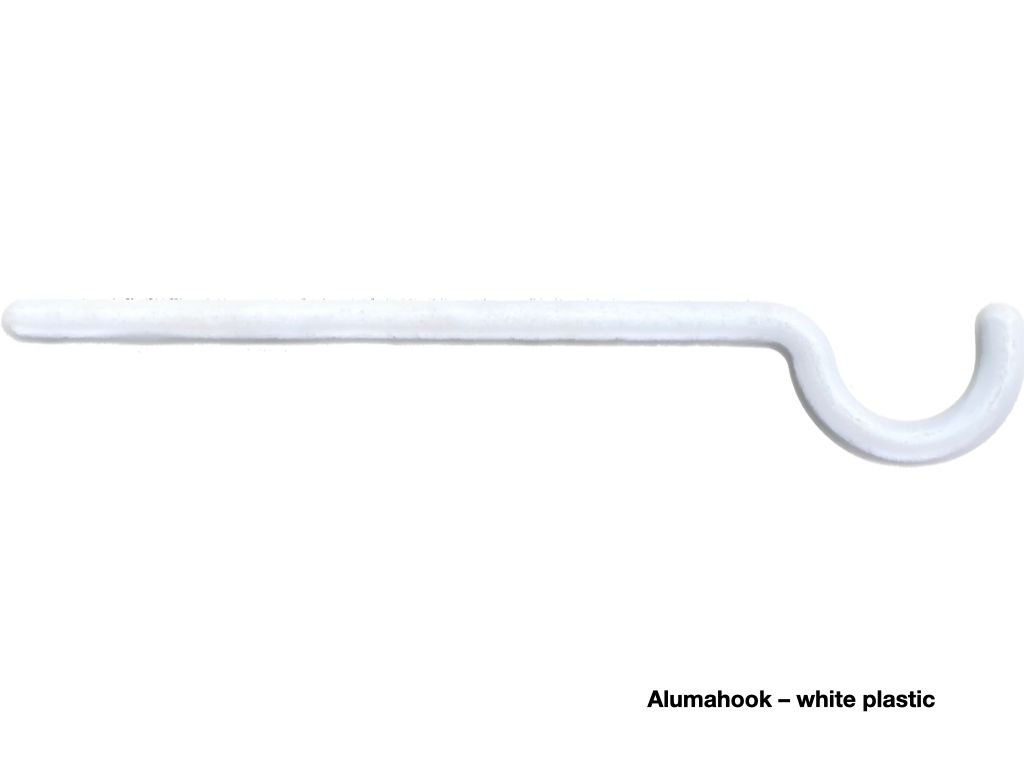 Alumawoodhooks-White/Plastic
