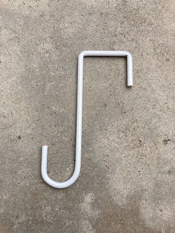 2x6 Alumawoodhangers-White/Metal