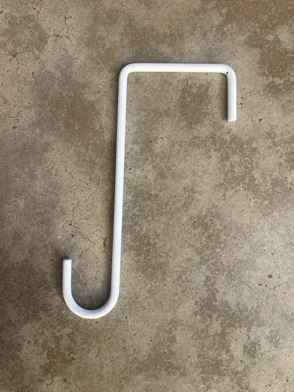 3x8 Alumawoodhangers-White/Metal
