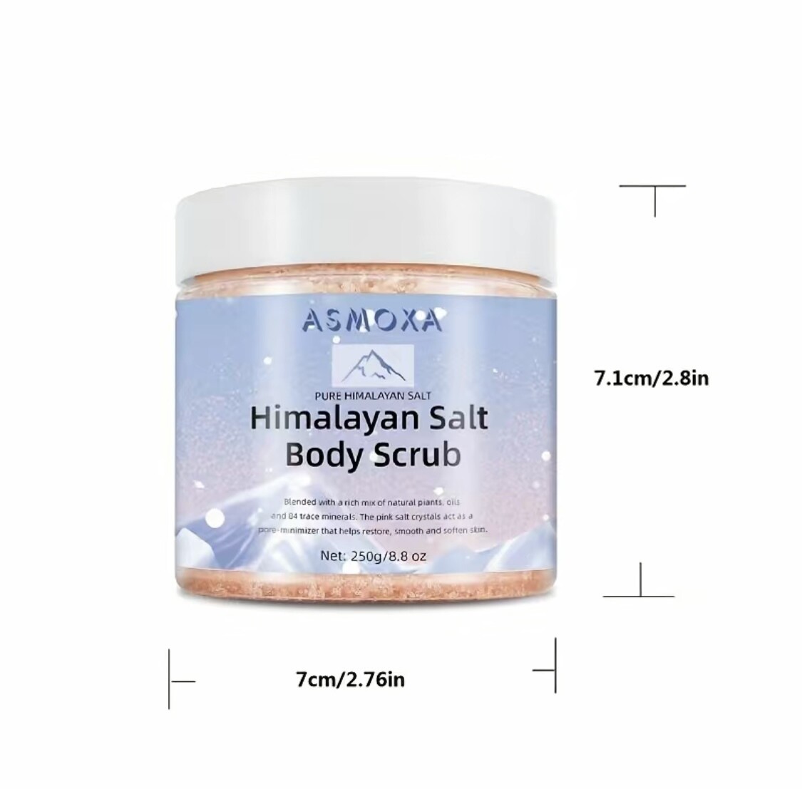 Body Scrub Sea salt - Himalaya zout lichaam scrub- Body scrub pasta - zachte huid - gezonde huid - body scrub