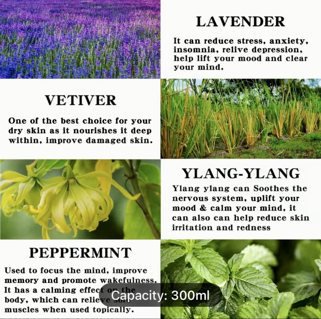 100% Natuurlijke Massage Olie- Aromatische massage olie - lavendel - pepermunt