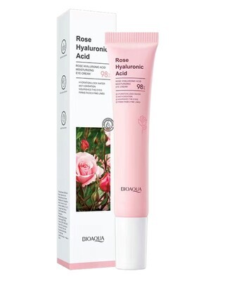 Onder Oog Crème -Natuurlijke Hyaluronic Acid - Gevoelige Huid- Anti- rimpel crème met Natuurlijke Rose extract Hyaluronic voor gevoelige huid.