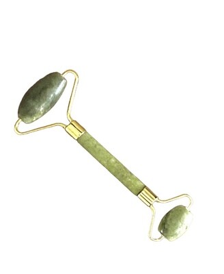 Jade Roller Gezichtsmassage - Veelbelovend - 100% Natuurlijke jade - Derma-roller -  gezichtsmassage -  in cadeau verpakking.