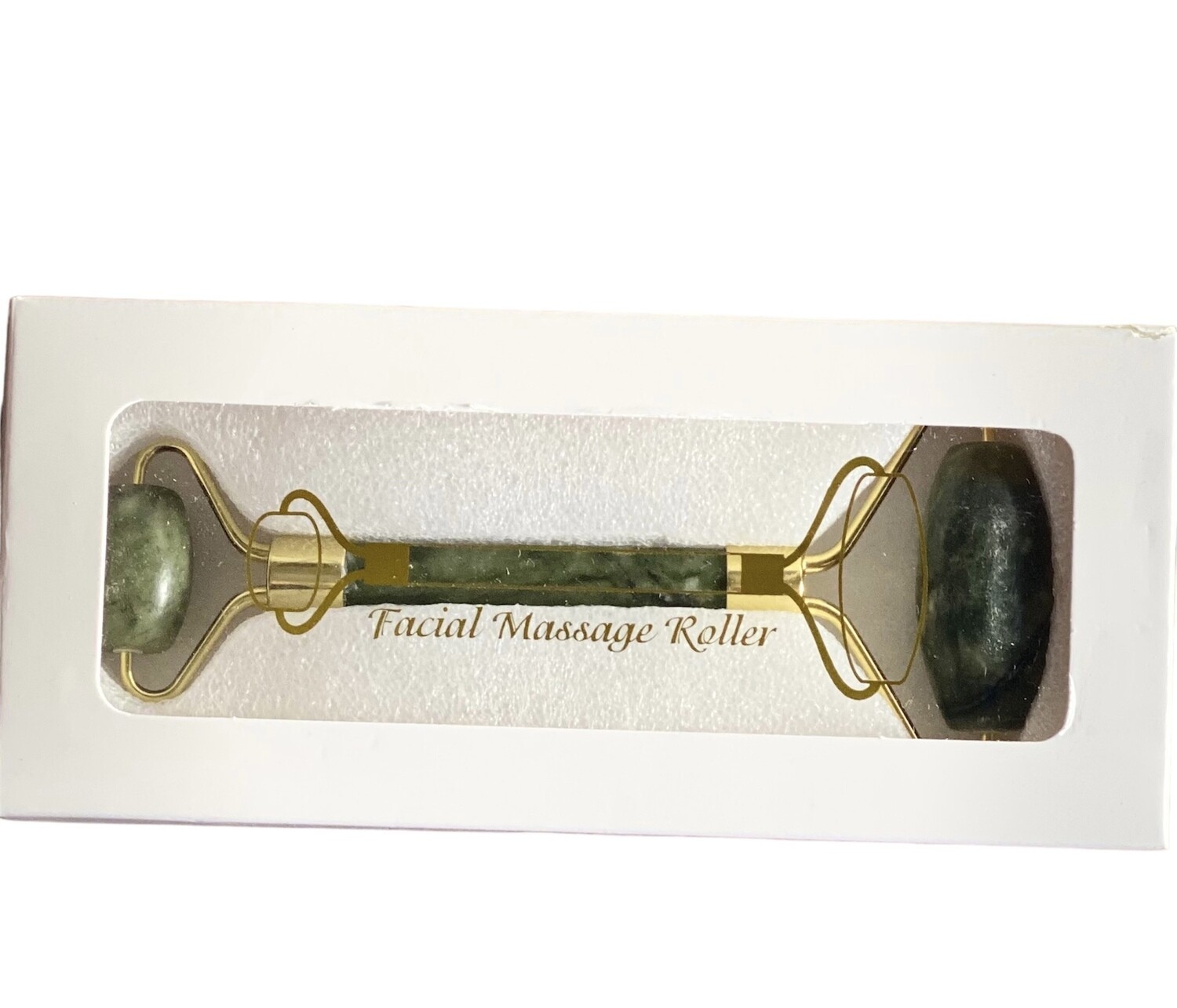 Jade Roller Gezichtsmassage - Veelbelovend - 100% Natuurlijke jade - Derma-roller -  gezichtsmassage -  in cadeau verpakking.