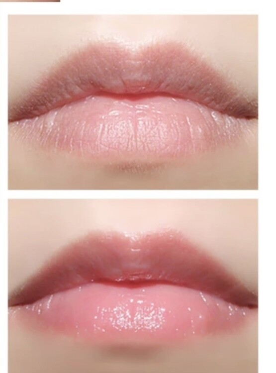 Organische, herbal, vegan voedende goudkleurige lip balm bal.
