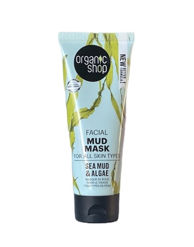 Organic natuurlijk Sea Depth reinigings- gezichts- mud masker sea mud &amp; Algae, verkleint de poriën 75 ml