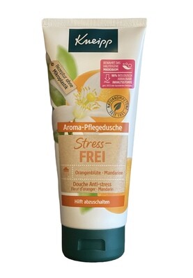 Kneipp Douchegel- Stress vrij- Verfrissende douchegel met Mandarijn - Natuurlijke aromatische stress vrij douchegel met mandarijn - Hydraterende Body Wash