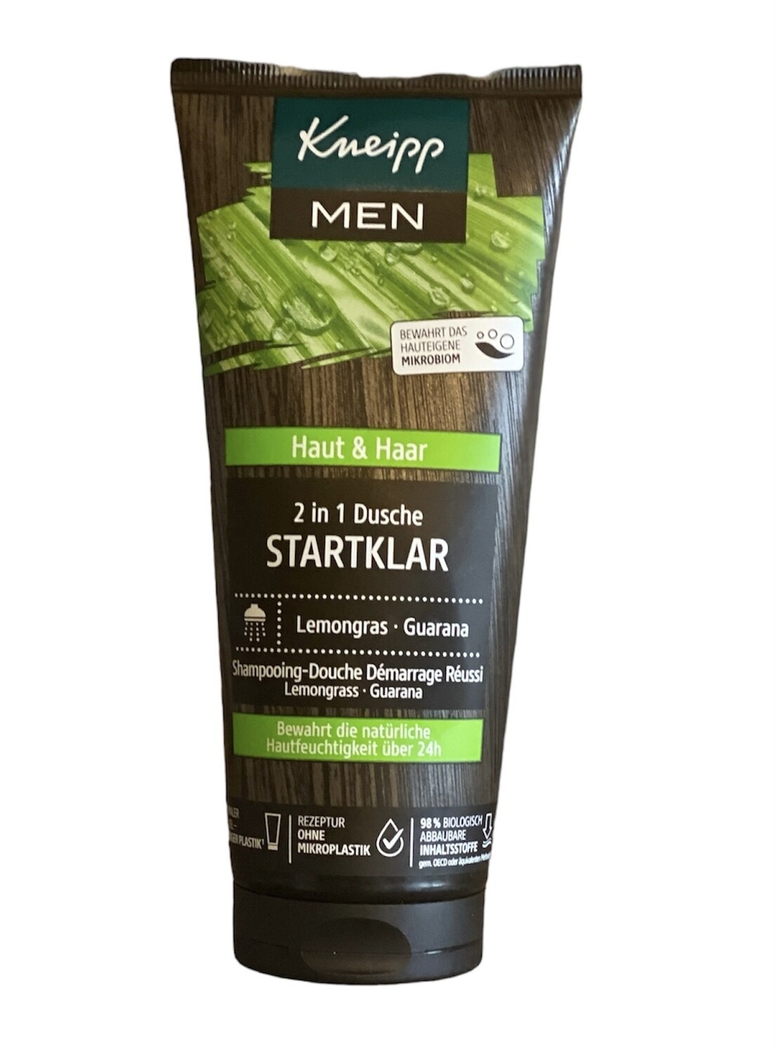 Kneipp Douchegel Startklaar Voor Mannen - Startklaar 2 in 1 douchegel voor mannen - Verzorgende douchegel met lemongras voor mannen.