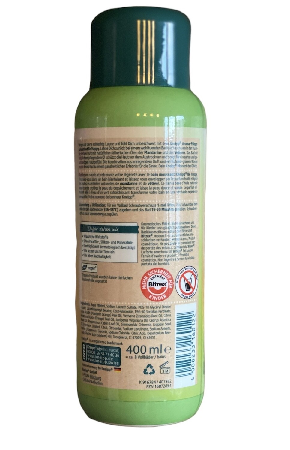 Kneipp Badschuim Be Happy - Kneipp Natuurlijke  badschuim-Aromatische badschuim