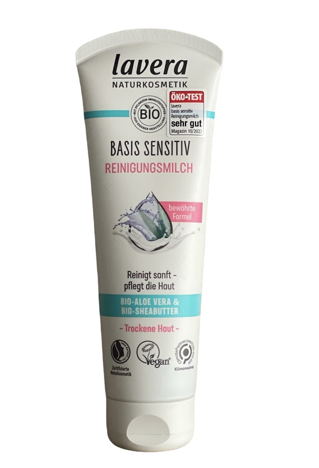 Reiniging Melk Gevoelige Huid - Basis sensitiv natuurlijke Bio- reinigingsmelk met Aloë Vera en Sheabutter voor droge, gevoelige of normale huid.