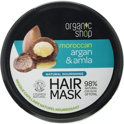 Organic shop Verzorgend Haar Masker - Organic Shop verzorgend  haarmasker Argan Amla -  voedend en beschermend Hair Mask