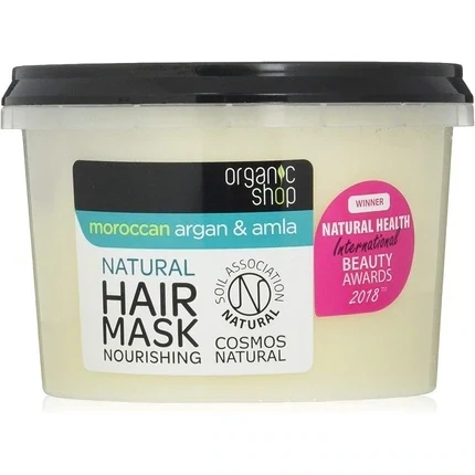 Organic shop Verzorgend Haar Masker - Organic Shop verzorgend  haarmasker Argan Amla -  voedend en beschermend Hair Mask