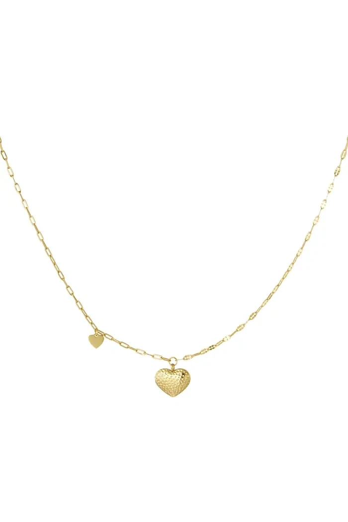 Schakelketting dubbelhart - Stainless Steel Ketting- Ketting Voor Meisjes - Cadeau Voor Haar