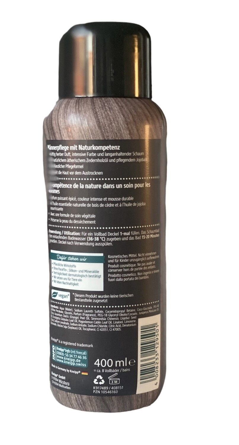 Kneipp Badschuim Voor Mannen - Kneipp - Aroma Badschuim - mannending - 400ml