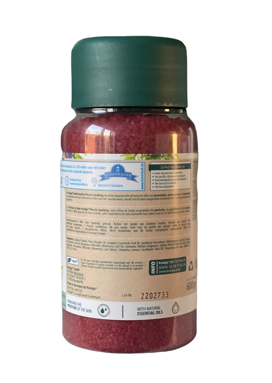 Badkristallen Kneipp Muscle Boost - Natuurlijk bad product - Geen Siliconen en parabenen