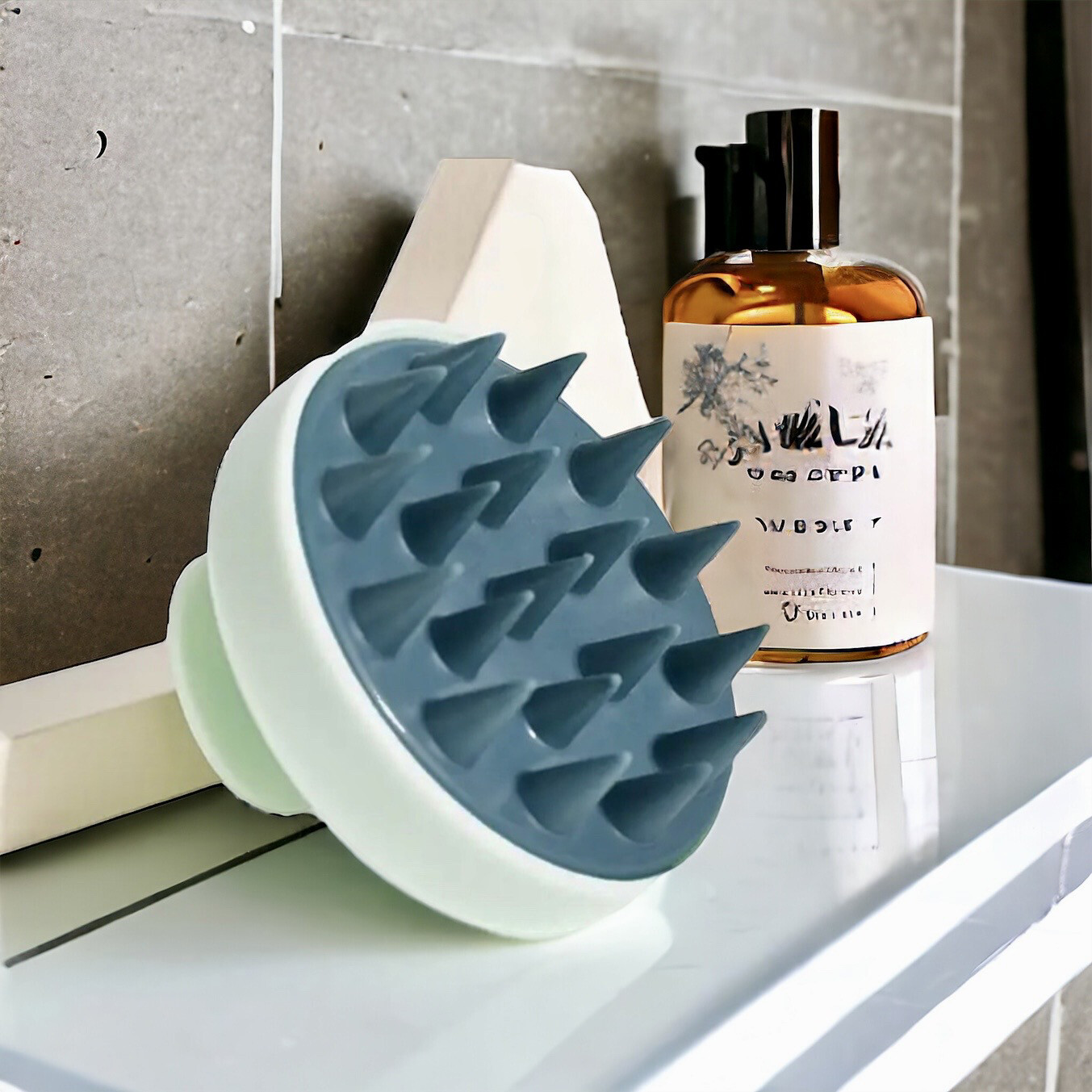 Silicon Massage Borstel - Soft Silicon Shampoo Haar In masseren - Hoofdhuid Massage