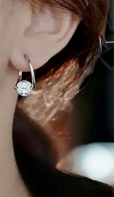 Ring Oorbellen Met Zircon - Glam Luxe Ring Oorbellen Met Zircon Sterling Zilver