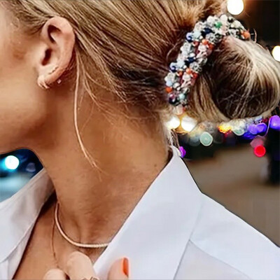 Kristallen Haarbandjes -2 Stuks Mooie Sierlijke Kristallen Haarbandjes - Haar Accessoire Voor Vrouwen - Sier Haarbandjes Voor Meisjes - Juweel Voor Haar