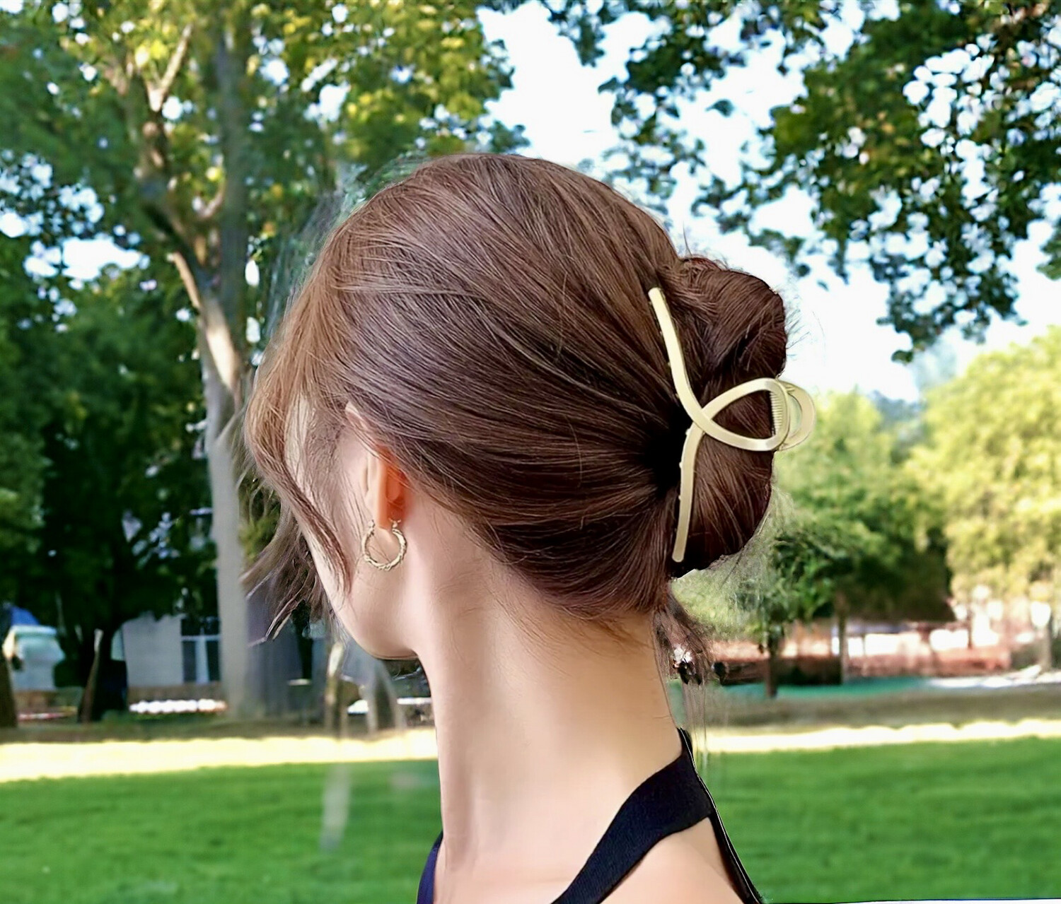 Metalen Haar Clip - Gekruiste haar klauw - clip van metaal - haarklauw clip anti slip- Accessoires Voor Vrouwen - Grote Clip