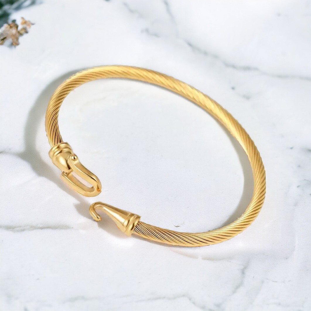 Stretch Bangle - Open Stretch Bangle Armband Voor Vrouwen. Stainless Steel Bangle Voor Meisjes.