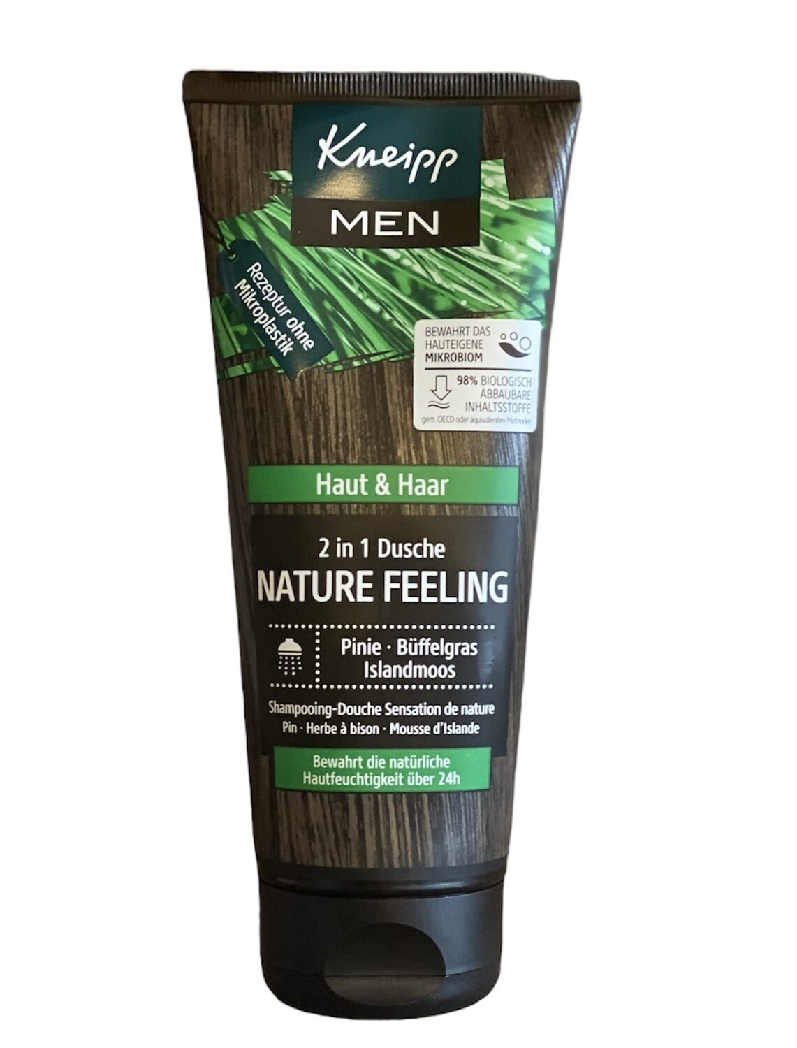 Kneipp Douchegel 2 In 1 Voor Mannen - Body Wash For Men - Kneipp douchegel Nature Feeling - Verzorgende douche gel voor mannen - Lekker geurende Douchegel 2 in 1 voor mannen, nature feeling