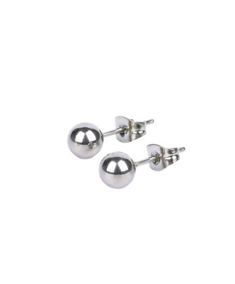 Kleine Bolletjes Oorbellen - Bolletjes Stud Oorbellen Zilverkleurig Stainless Steel