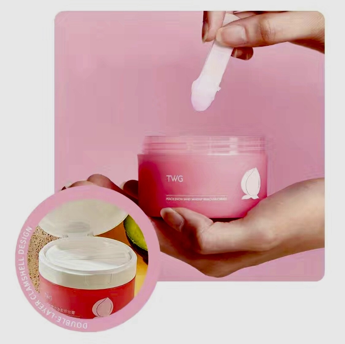 Fruitige Make Up Remover Smelt Weg Balsem + Huidvriendelijke Reinigingssponsjed