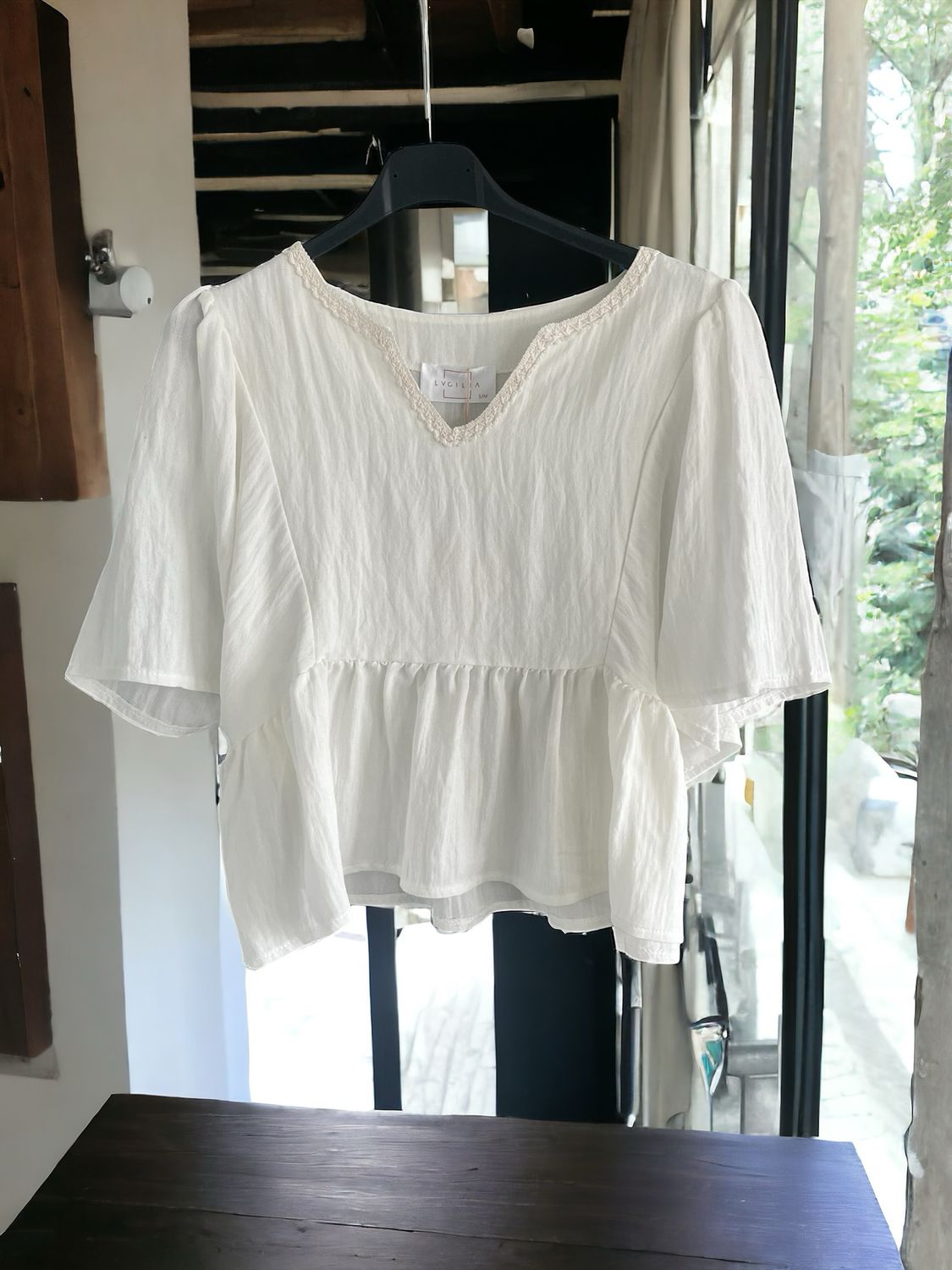 Losse Top - Anna Top Wit - Top Voor Dames - Witte Top - Losse Top - korte top - Zomer Top - Witte Blouse - Blouse