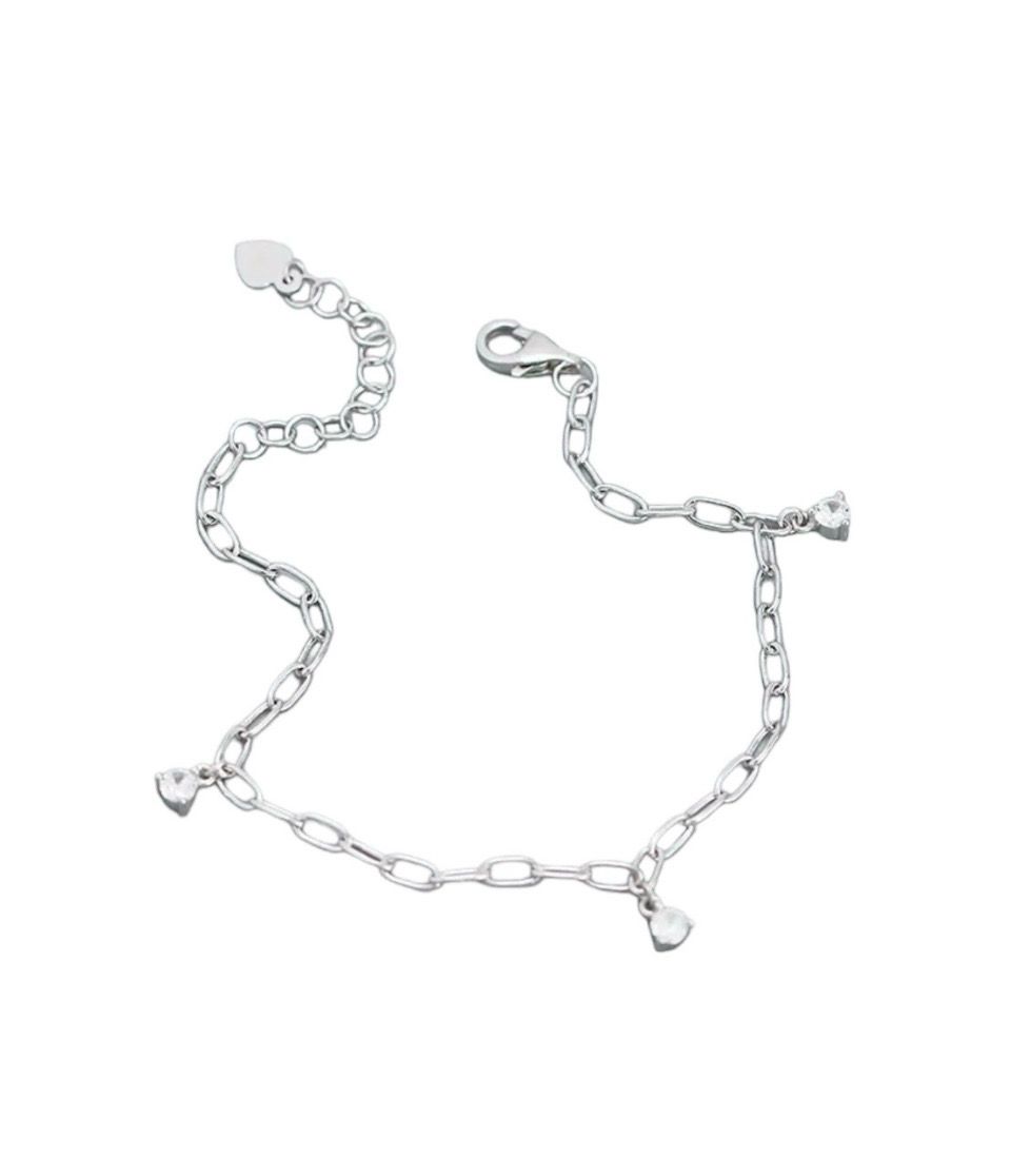 Armband Met Sier Steentjes - Schakelarmband - Armband Voor Vrouwen - Sterling Zilver - Goud Platina - Armband Voor vrouwen - cadeau voor haar - cadeau tip