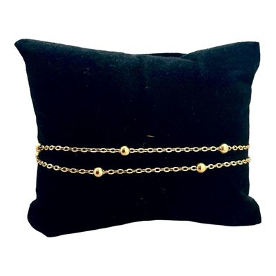 Armband Met Bolletjes - Armband voor vrouwen. - Stainless Steel - cadeautip - cadeau voor haar
