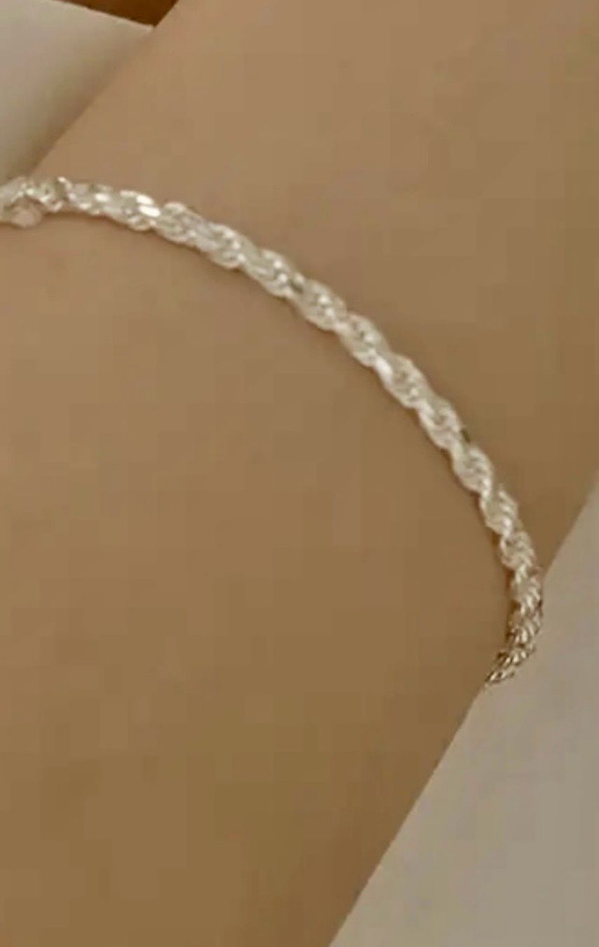 Gedraaide armband - Sterling Zilver Armband - Armband Voor Vrouwen