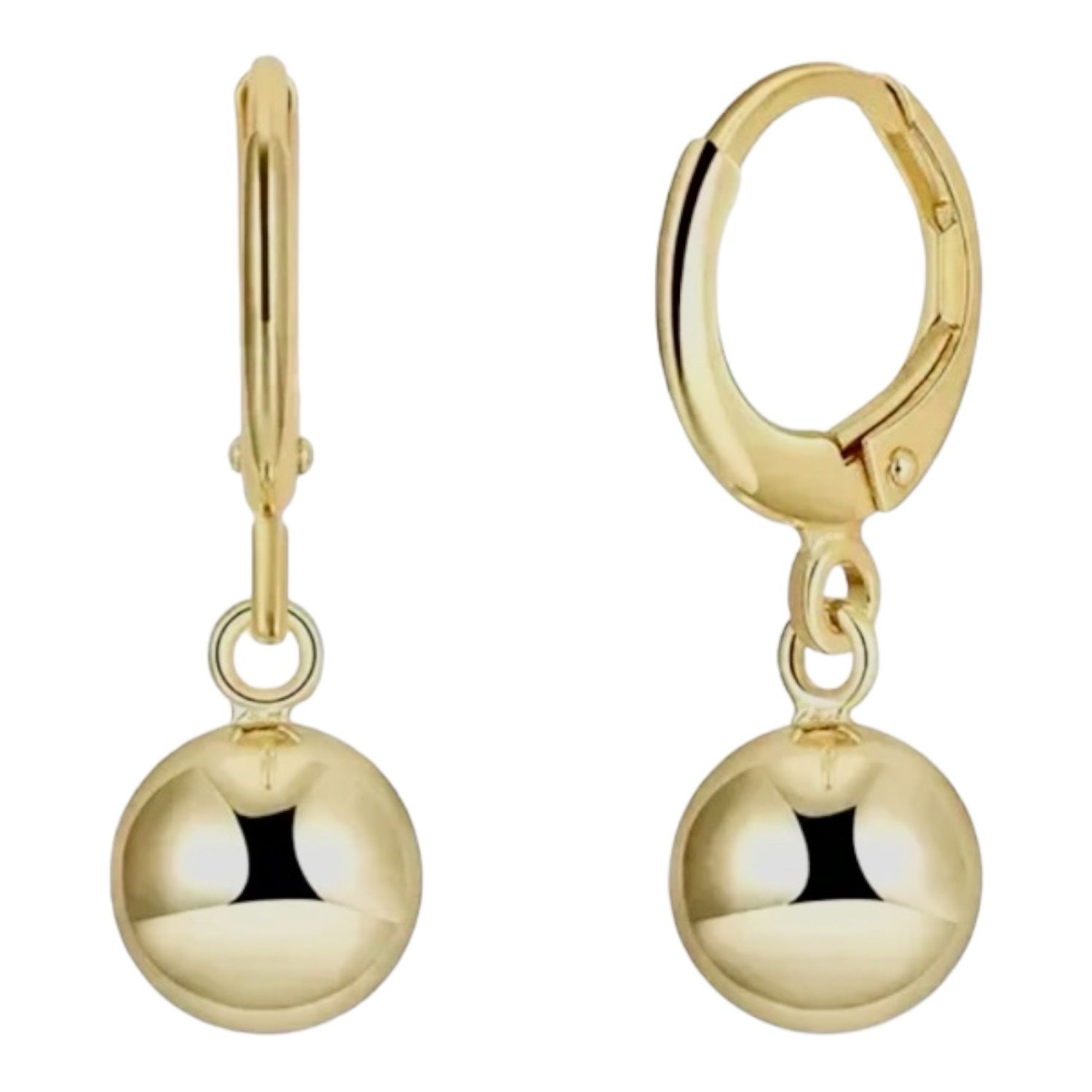 Bol hang Oorbellen - Oorbellen voor dames - cadeau tip - goud - zilver - platina goud - Sterling Zilver - cadeau voor haar