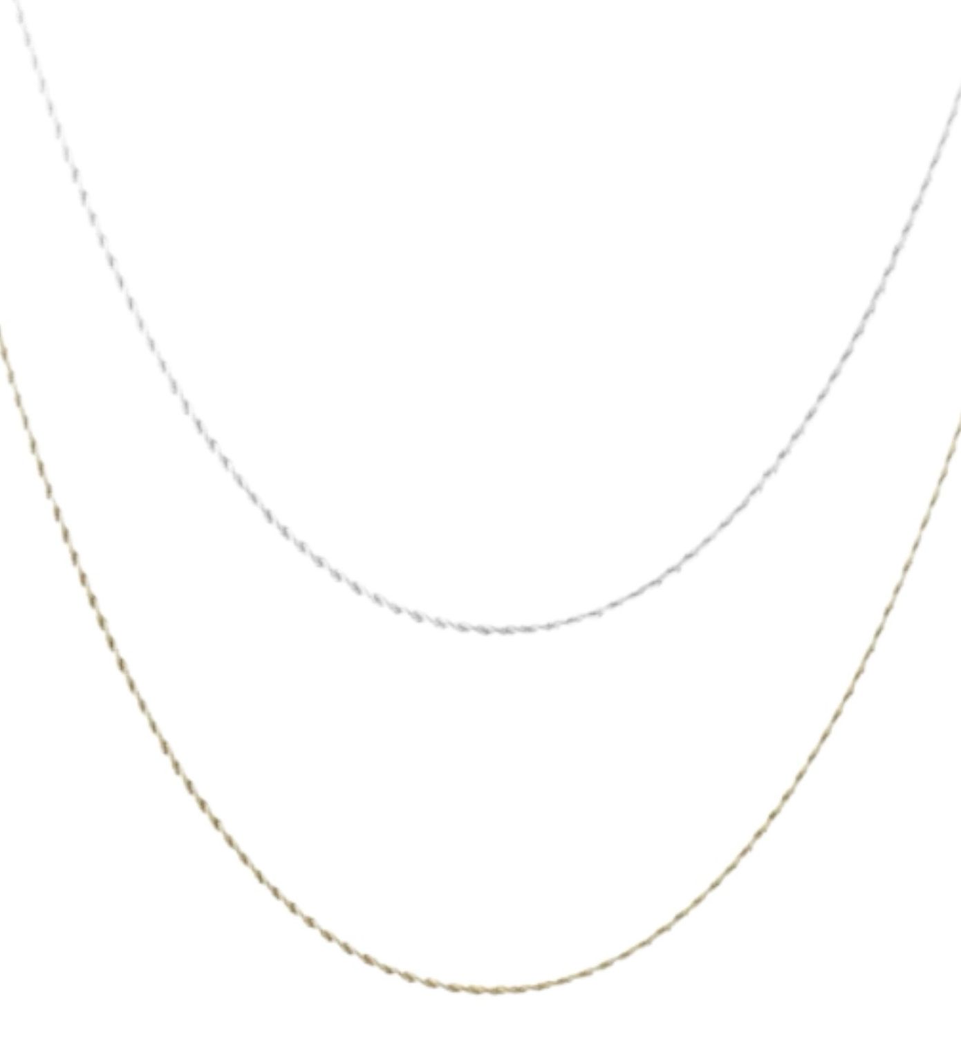 Gedraaide ketting zonder hanger - Stainless Steel Ketting - Feestelijke Ketting - Elegante Ketting