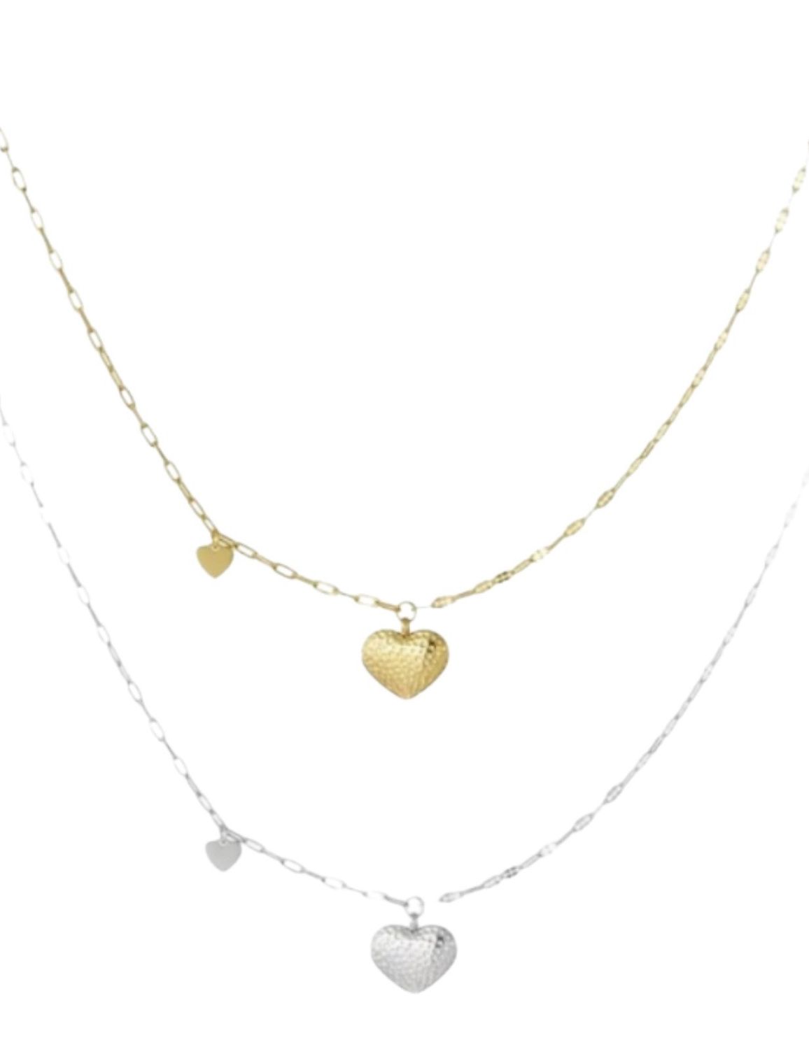 Schakelketting dubbelhart - Stainless Steel Ketting- Ketting Voor Meisjes - Cadeau Voor Haar