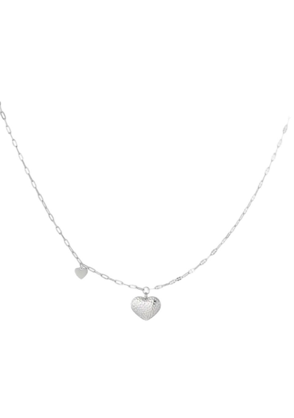 Schakelketting dubbelhart - Stainless Steel Ketting- Ketting Voor Meisjes - Cadeau Voor Haar