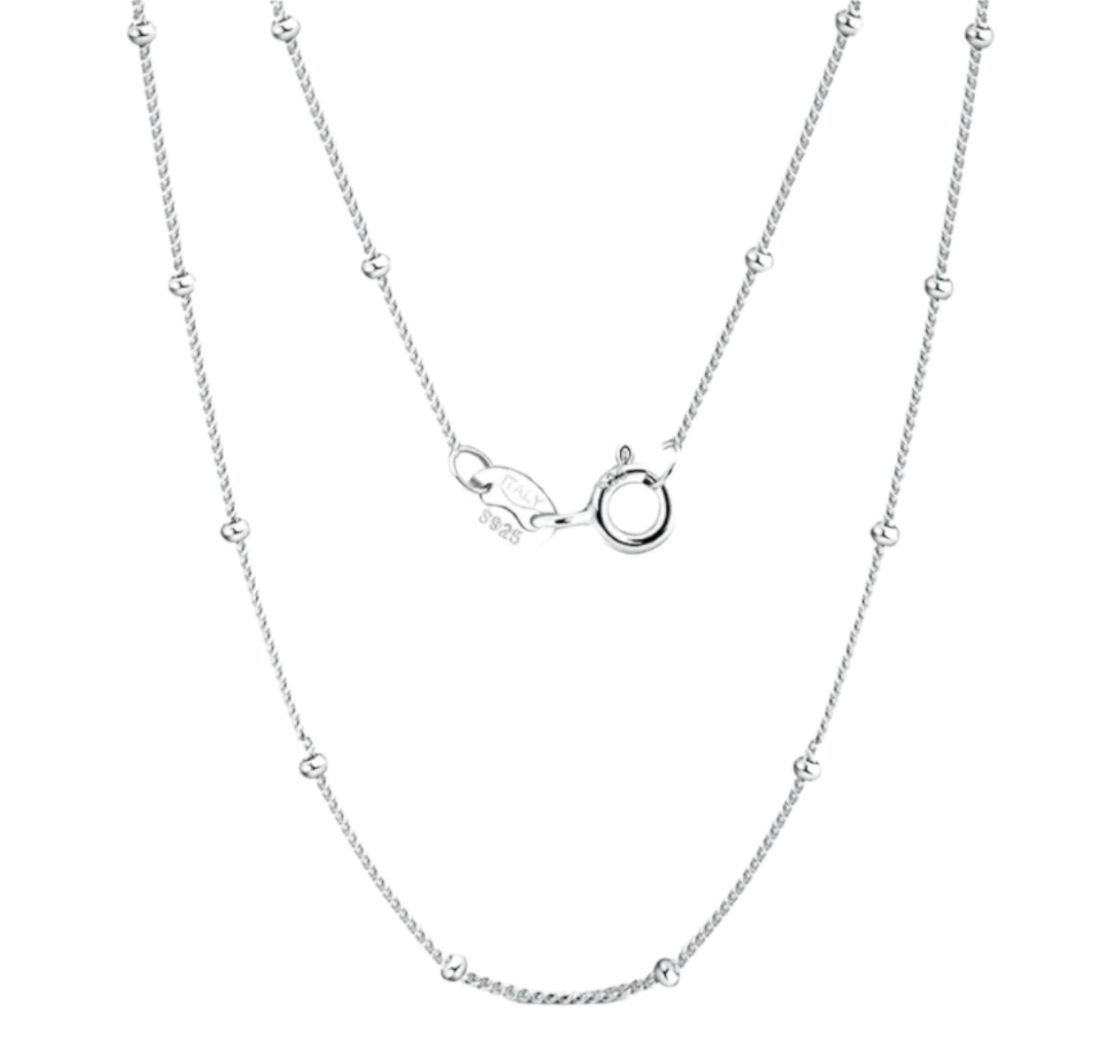 Bolletjes Ketting - Ketting Met hanger - Zilveren Ketting Met Hanger - Cadeau tip - cadeau voor haar