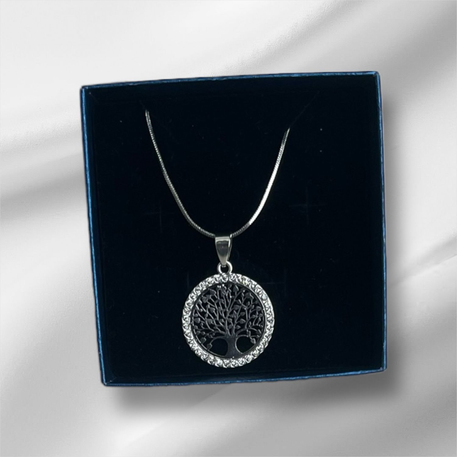 Life Tree Pendant Ketting Voor Vrouwen. Stainless Steel Ketting Met Hanger Levensboom.